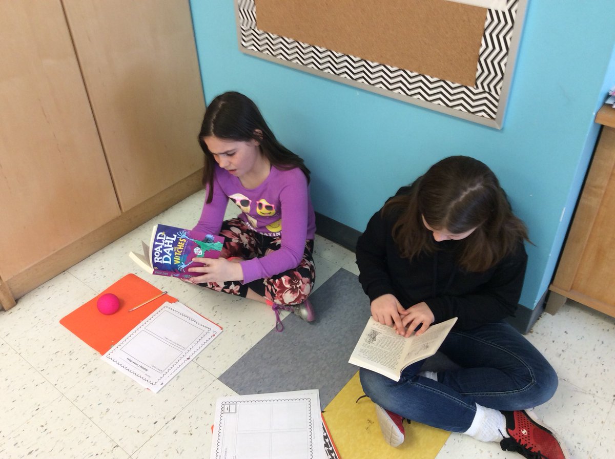 MissCPurcell's tweet photo. And they’re off into the world of Dahl! #literaturecircles https://t.co/Swjg020ci2