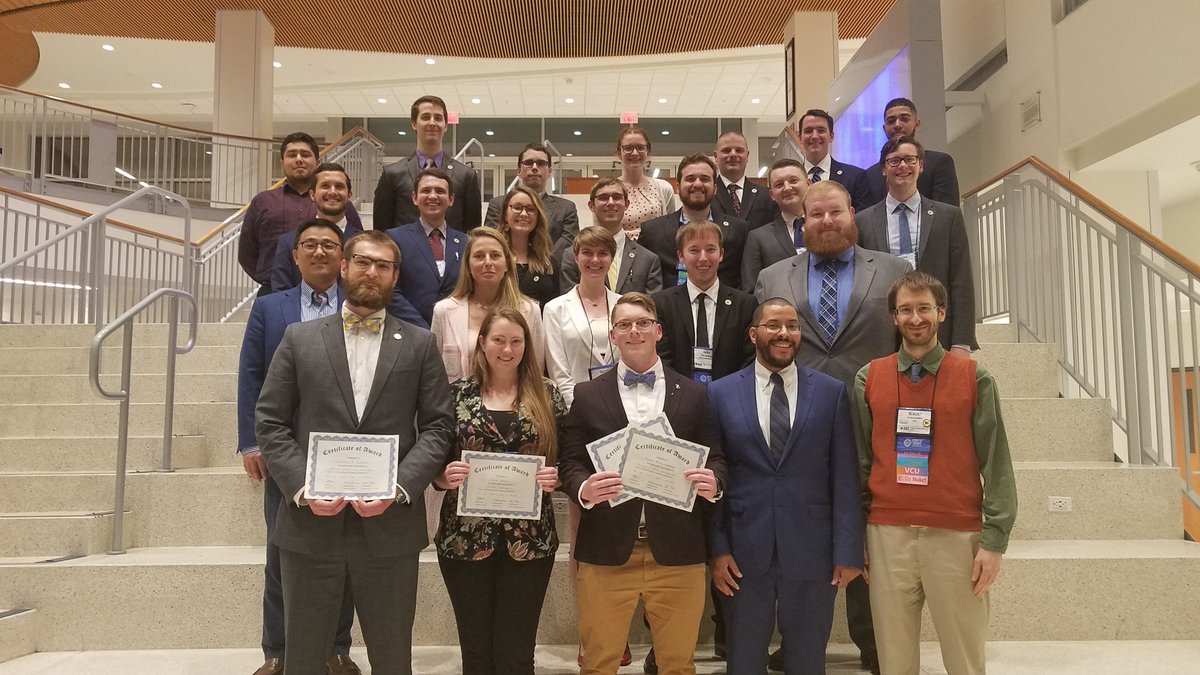 ansvcumedia's tweet photo. VCU Department of MNE sent a fantastic group of students and faculty to the 2018 ANS Student Conference held at the University of Florida in Gainesville. Three students, received best presentation awards in their respective technical tracks @ans_org @VCUENGR https://t.co/QwaV6ybGNg