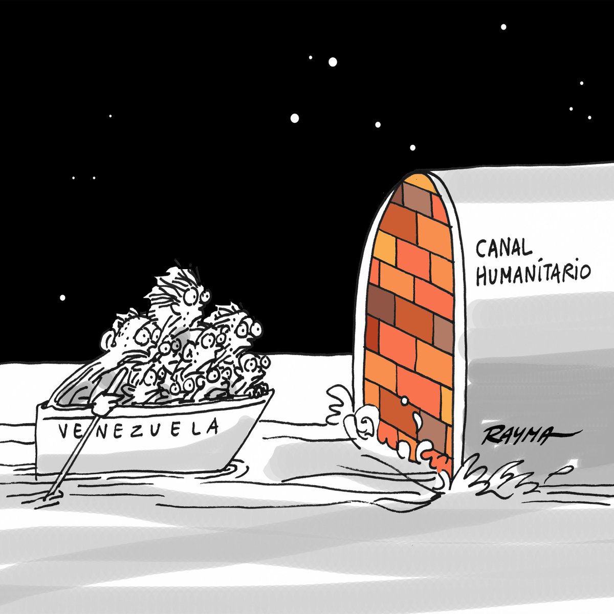 raymacaricatura's tweet photo. Ayudamos con esta campaña de @hrw  #TodosConVenezuela a presionar para que todos los gobiernos de la región le hagan frente a la cruel realidad venezolana y podamos disminuir el sufrimiento de nuestro pueblo abriendo un canal humanitario . @TamaraTaraciuk @montanertwiter https://t.co/w7b6H4QhB7