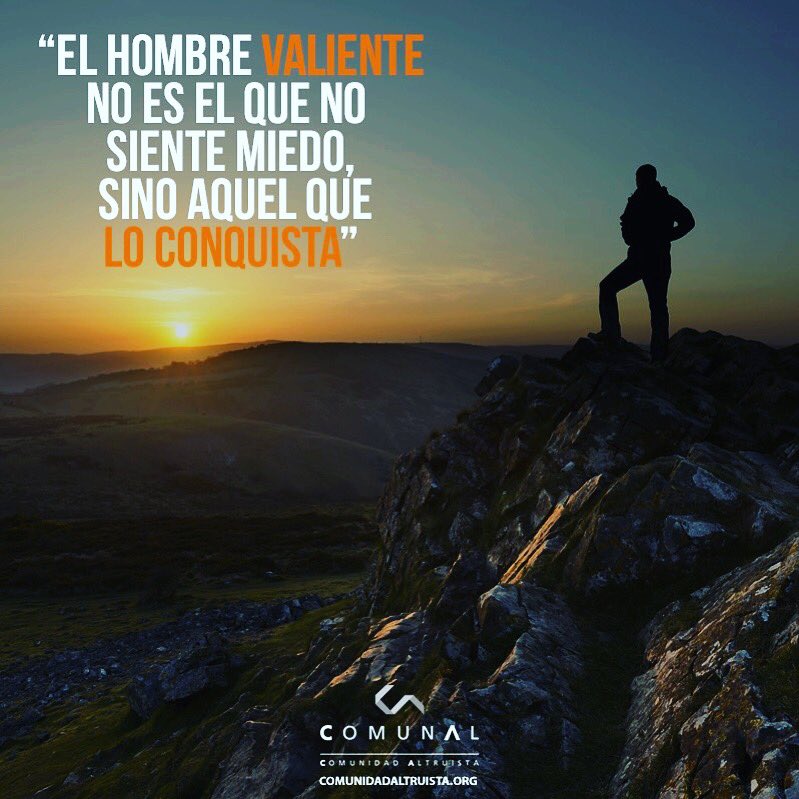 aldofarrugia's tweet photo. Si conquistas tus miedos superas tus límites @comunalmx #frasecomunal https://t.co/EpjcNws2CJ