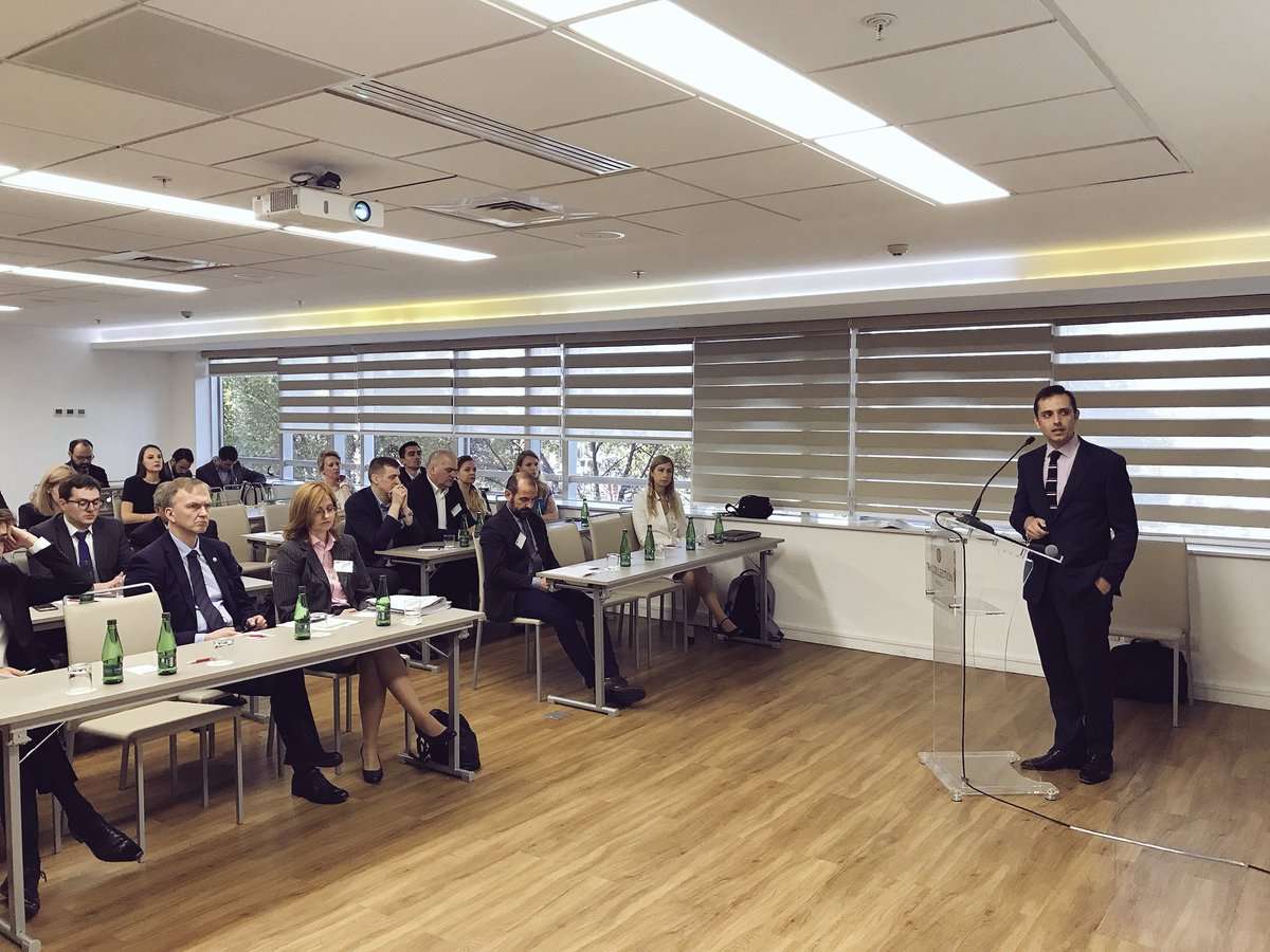 InvestChile's tweet photo. InvestChile investment promotion executive, Salvatore Di Giovanni, presents business opportunities in the Global Services and IT sectors to potential investors from the Baltic Nations #BuildingYouFuture #Chile https://t.co/oBTN7FRqnV