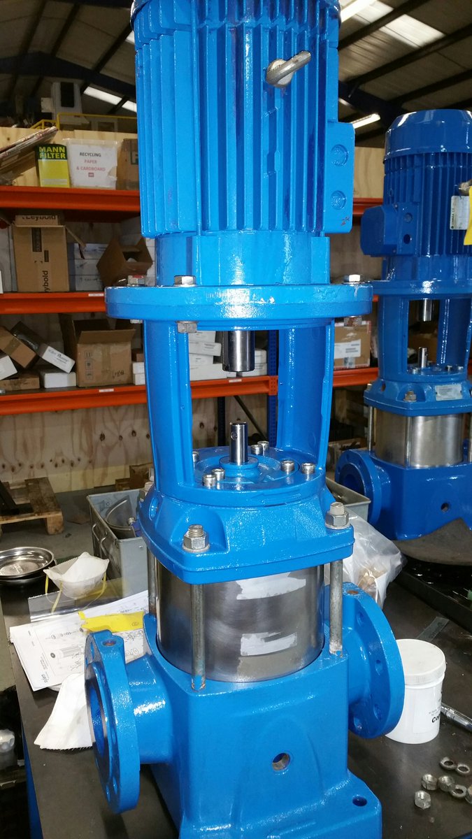 Repairing some multi stage cooling pumps