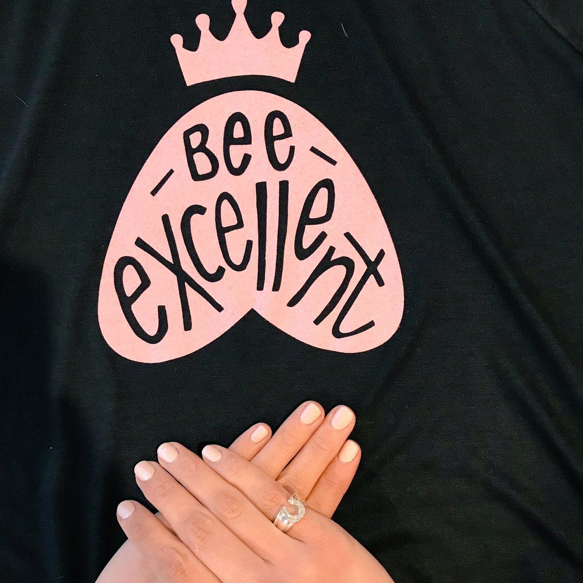 MissAmericaIL's tweet photo. Thank you Tee’s Nails for always keeping my nails looking sharp and to @BeeQueenApp for designing these super cute shirts! https://t.co/va7CBNXfuJ