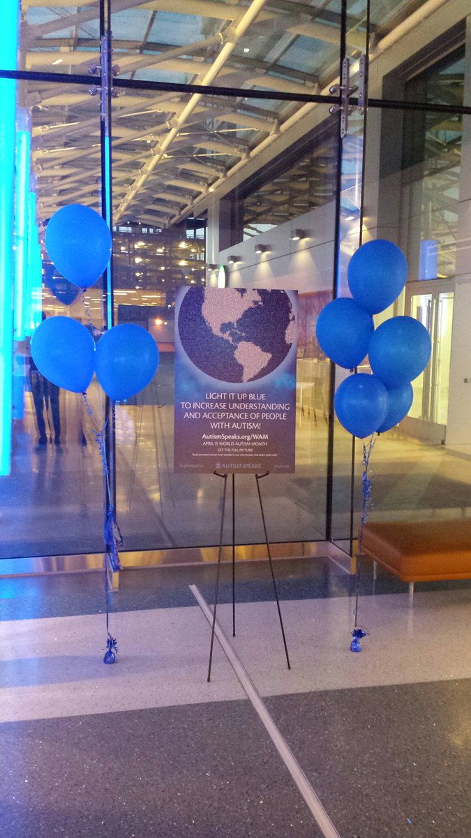 MeridianDC's tweet photo. Showing our support for the #LightItUpBlue campaign last week at our property, #BoroStation! @autismspeaks https://t.co/y3uOg7Gs5G