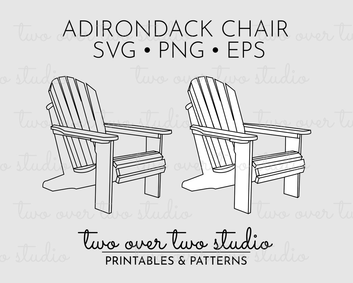 TwooverTwo's tweet photo. Get ready to relax - #Adirondackchair SVG files are here! #adirondackchairclipart #beachchairclipart #svgfile #chaircutfile https://t.co/AenVHdE3DH