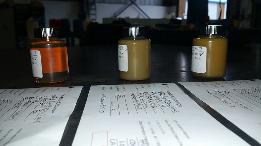 We send oil samples for analysis when we service every pump to allow detailed reporting of pump and system condition