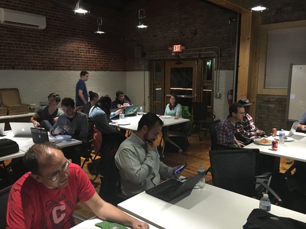 CodeForGSO's tweet photo. Our next Community Action Night will be on April 17th at co//ab - join our meetup page for updates! https://t.co/2DjfJNvYXm https://t.co/KOoCjhmG4c