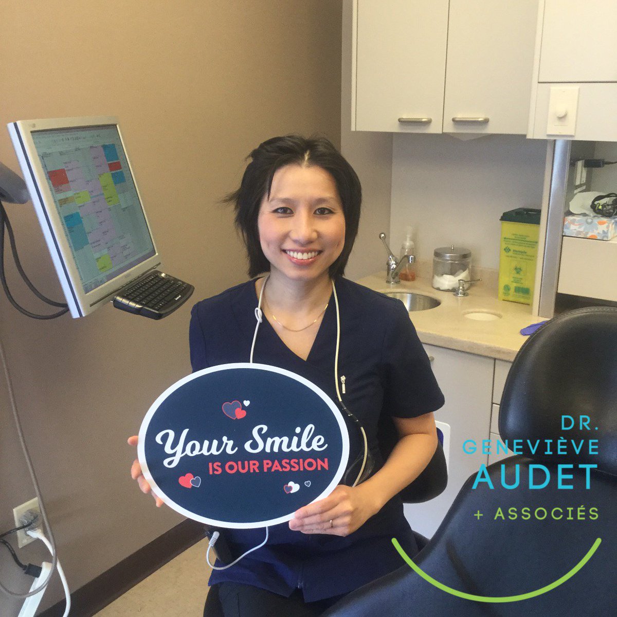 AudetDr's tweet photo. Dr Julie lLim est de detour de sont conge de maternite  ! Elle es fera un plaisir de
Vous trailer les Lundis a notre Clinique dentaire 👌 Welcome back dr Julie Lim https://t.co/RBhGE9Dkb6