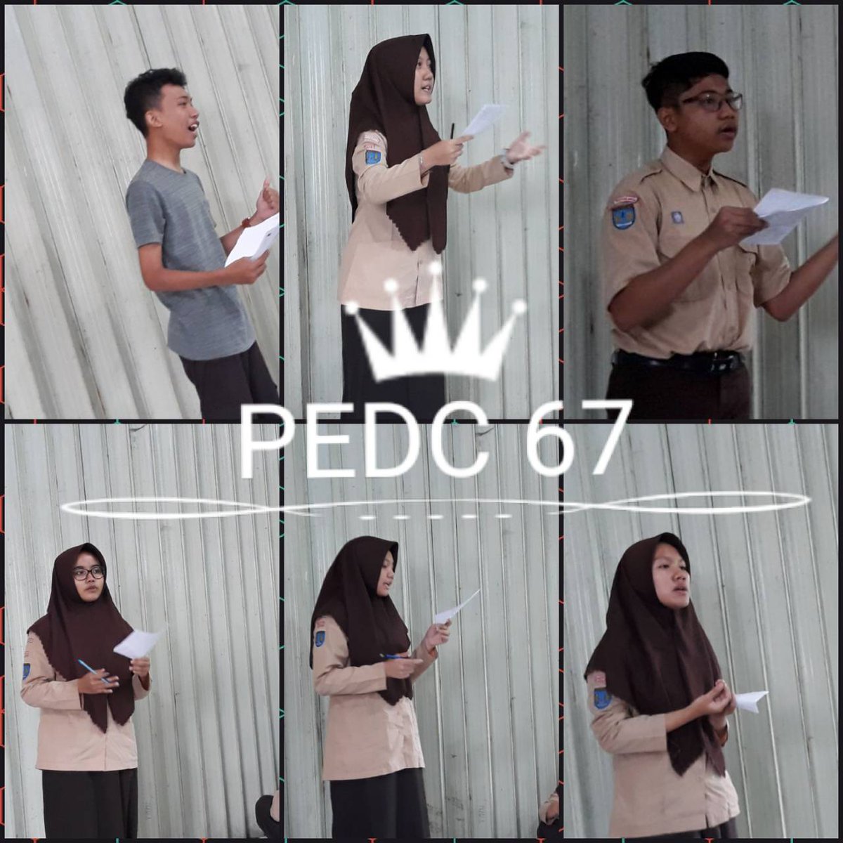 PEDCMache's tweet photo. [PEDC 67]
First Row : Rizky,Devi,Demas
Second Row : Bila,Tasya,Wahibah https://t.co/RHrNVqf5Kk
