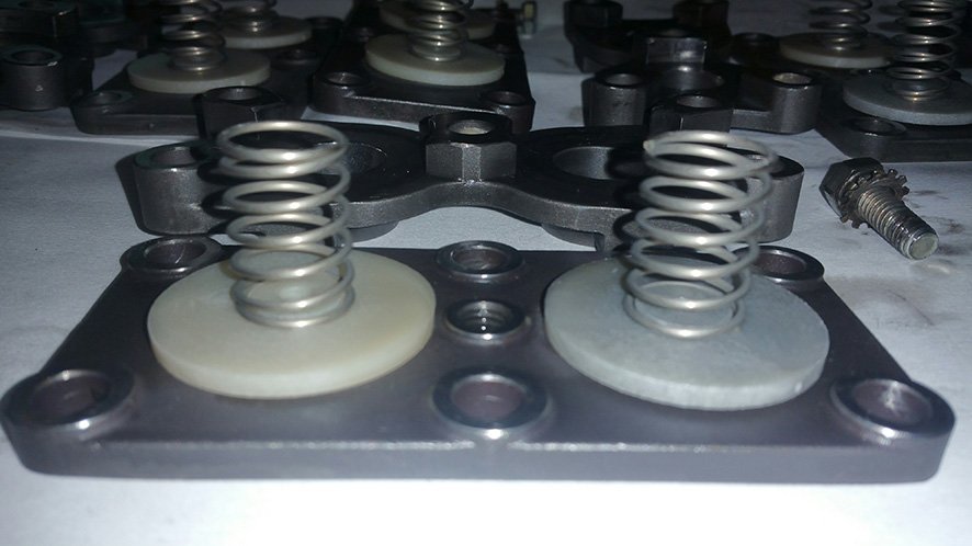 Overhauling a worn pump with new parts to return it to as new condition