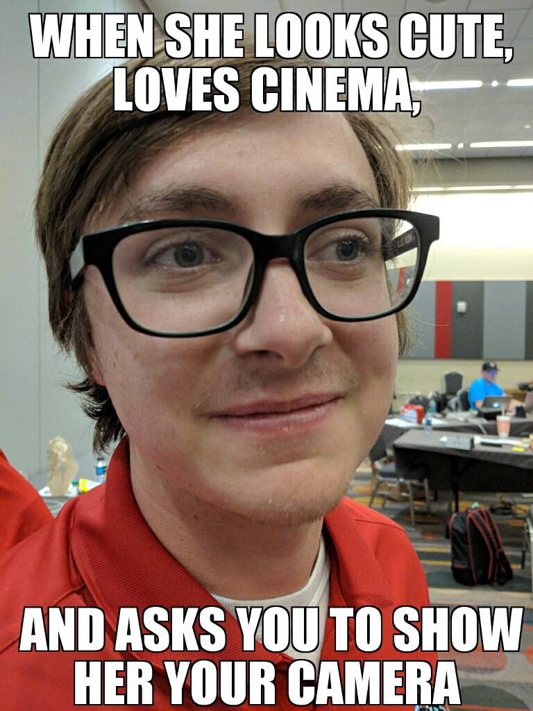 During #NAB2018 i will be posting a series of memes featuring my most expressive videographer during #FinalFour