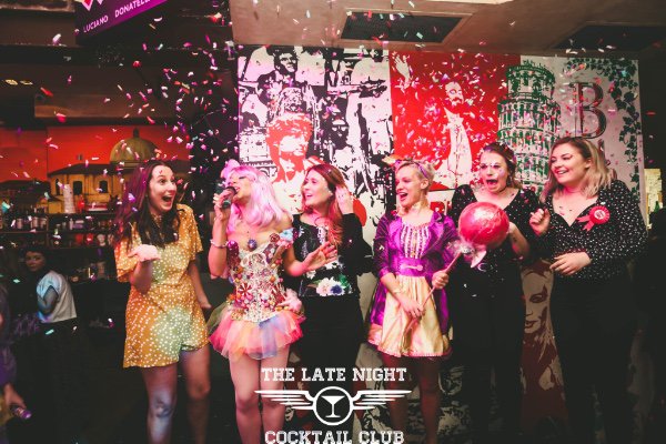 LNightCocktailC's tweet photo. Photos from our epic Willy Wonka Brunch Party at Bunga Bunga are now up on Facebook for your viewing pleasure 😄 https://t.co/vqzCRK66py https://t.co/vjclbdYLMM