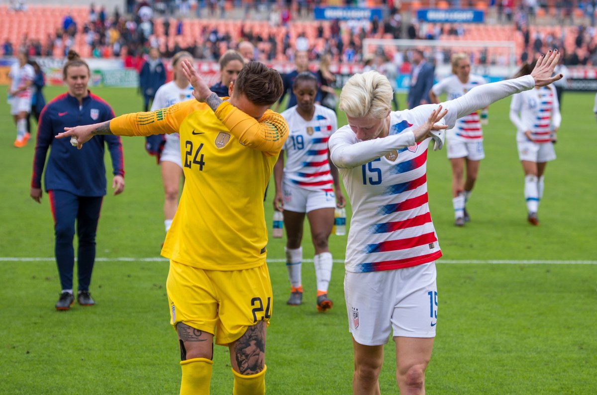 ORLPride's tweet photo. ICYMI: The @ussoccer_wnt got the second dub in a row over Mexico yesterday. 

📖 https://t.co/1C1kbuhnRs https://t.co/jBpy7xrA3c