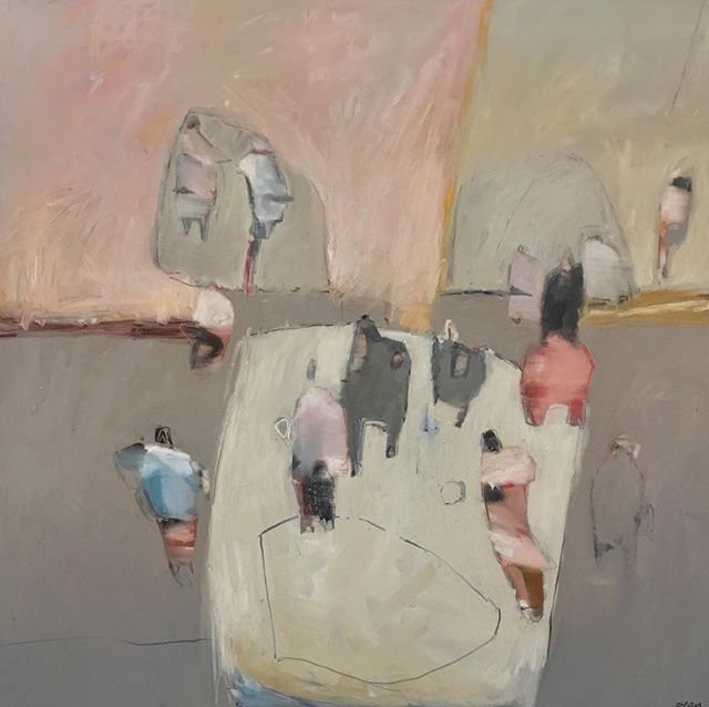 HicksGallery's tweet photo. C A R O L I N E Y A T E S | Family Picnic, oil on canvas, 120x120cm | https://t.co/lIPm9clooq #carolineyates #artist #art #figurativeabstract #contemporayart #artoftheday #tone #texture #oilpainting #originalart #hicksgallery https://t.co/mJlQLEcShb