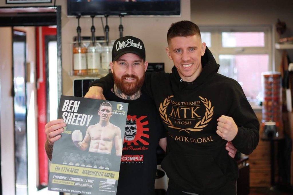 bensheedy_3's tweet photo. Another big thanks to Ged @Skullfades for putting my fight poster up in the shop! More top support in sale, April 27th Manchester arena tickets available #fighlife #locallad #m33 #manchester #skullfades #teamsheedy #april27th #manchesterarena #mtkglobal https://t.co/3ENMsVJpN9