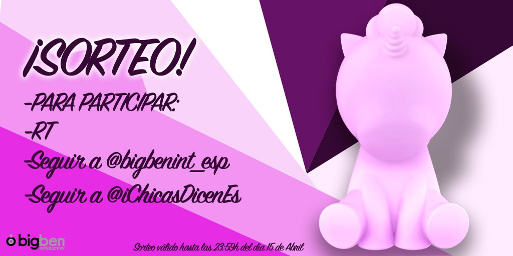 iChicasDicenEs's tweet photo. ¡Sorteo Altavoz 🦄 luminoso ! 🔊 

Para participar:

1. RT a este tweet.
2. Seguir a @bigbenint_esp 
3. Seguir a esta cuenta.

¡Suerte a tod@s! El próximo 15 de Abril anunciaremos al ganador/a! 😍😘 https://t.co/4mYxAFSVxM