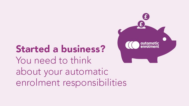 TPRgovuk's tweet photo. Your #autoenrolment duties start on the day you employ your first member of staff #B2BHour https://t.co/QmWAJ3ESJ0 https://t.co/SzOXvQDbpr