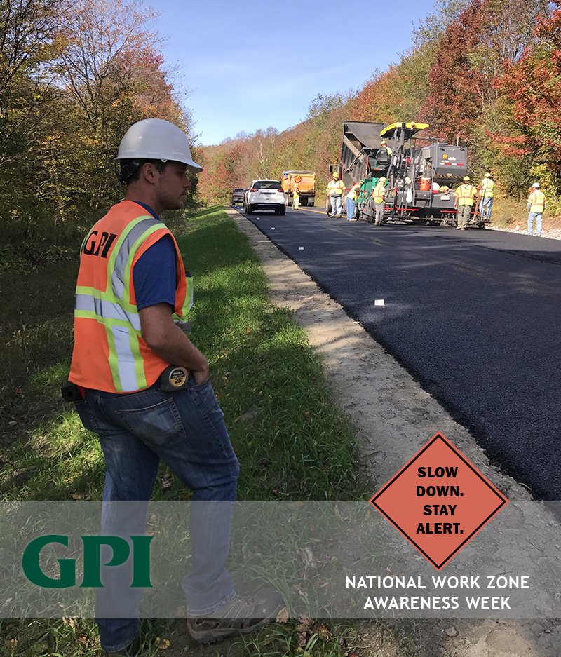 GPI1966's tweet photo. Today is the start of National Work Zone Awareness Week. Work zone safety is everyone's responsibility.  Let's make sure we keep the workers who help build our infrastructure safe . #NWZAW https://t.co/mN9gB5Cqbg