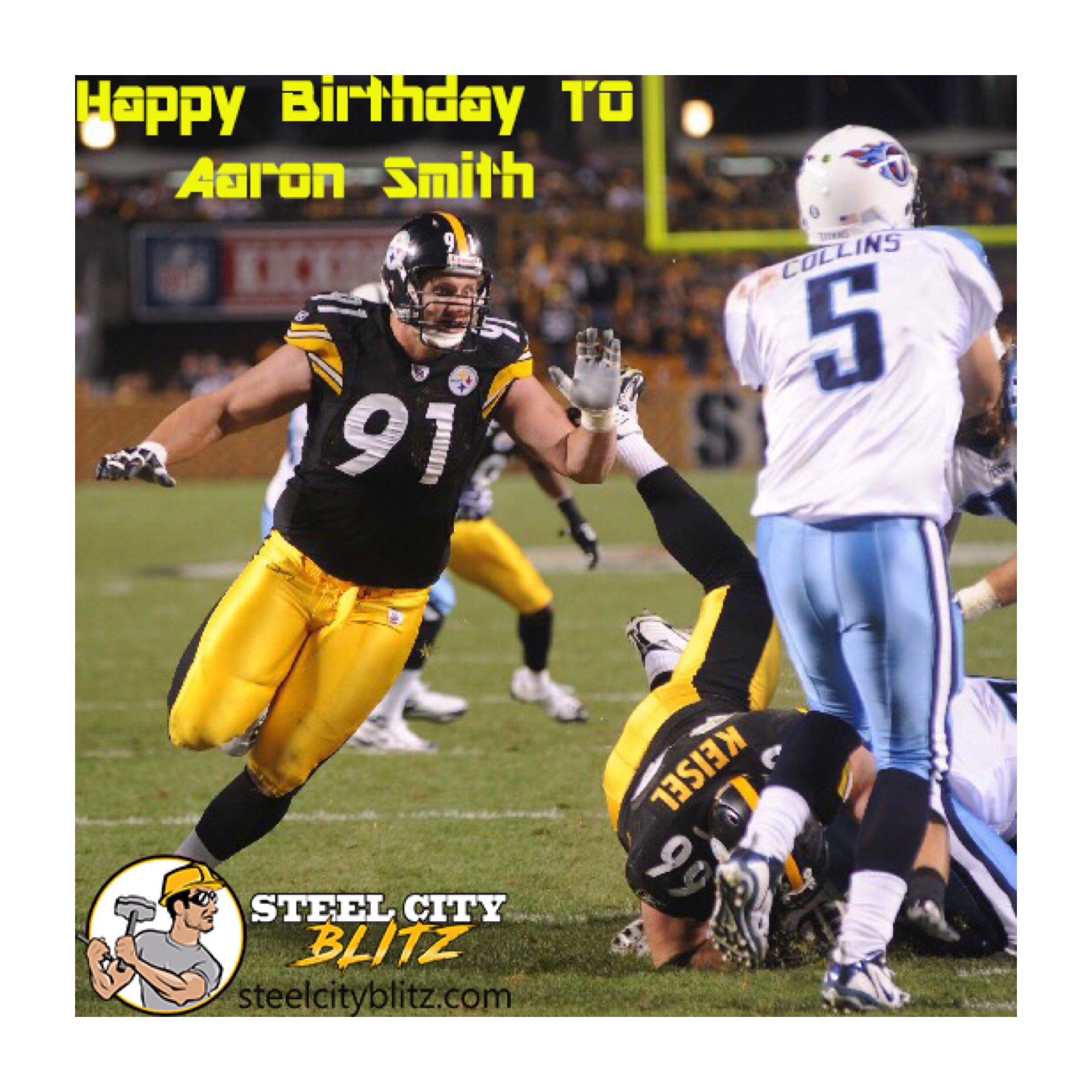 Happy Birthday to former DE, Aaron Smith. Hope you have a great one.   