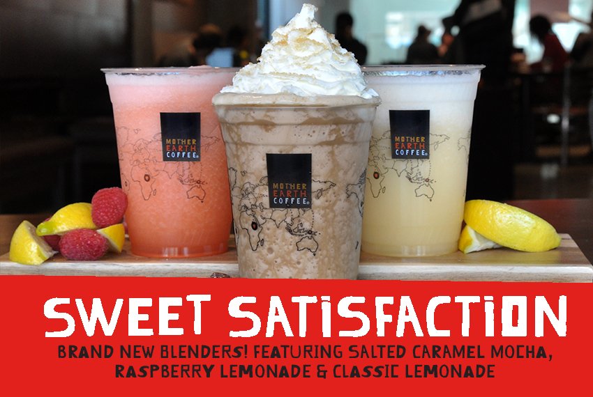 MotherEarthCC's tweet photo. #New seasonal menu today! Try one of our three Blenders, the new #SaltedCaramel Blender, Raspberry #Lemonade and #ClassicLemonade. Available now at #HydeParkKC, @smmckc and #PrairieStar locations. https://t.co/YQMD6JJM3E