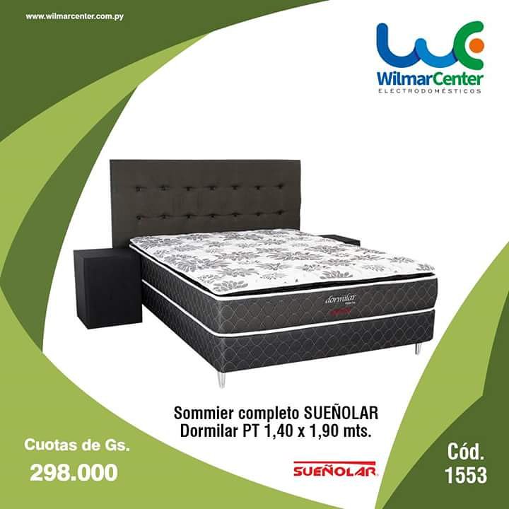 WilmarCenter's tweet photo. Un buen descanso te asegura un óptimo rendimiento durante el día, por eso hoy te presentamos el Sommier completo Sueñolar Dormilar PT, de 1,40 x 1,90 mts., incluye 2 mesitas y la cabecera tapizada. El confort con el que cuenta éste sommier te garantiza horas de sueño. https://t.co/psH9cbSi9o
