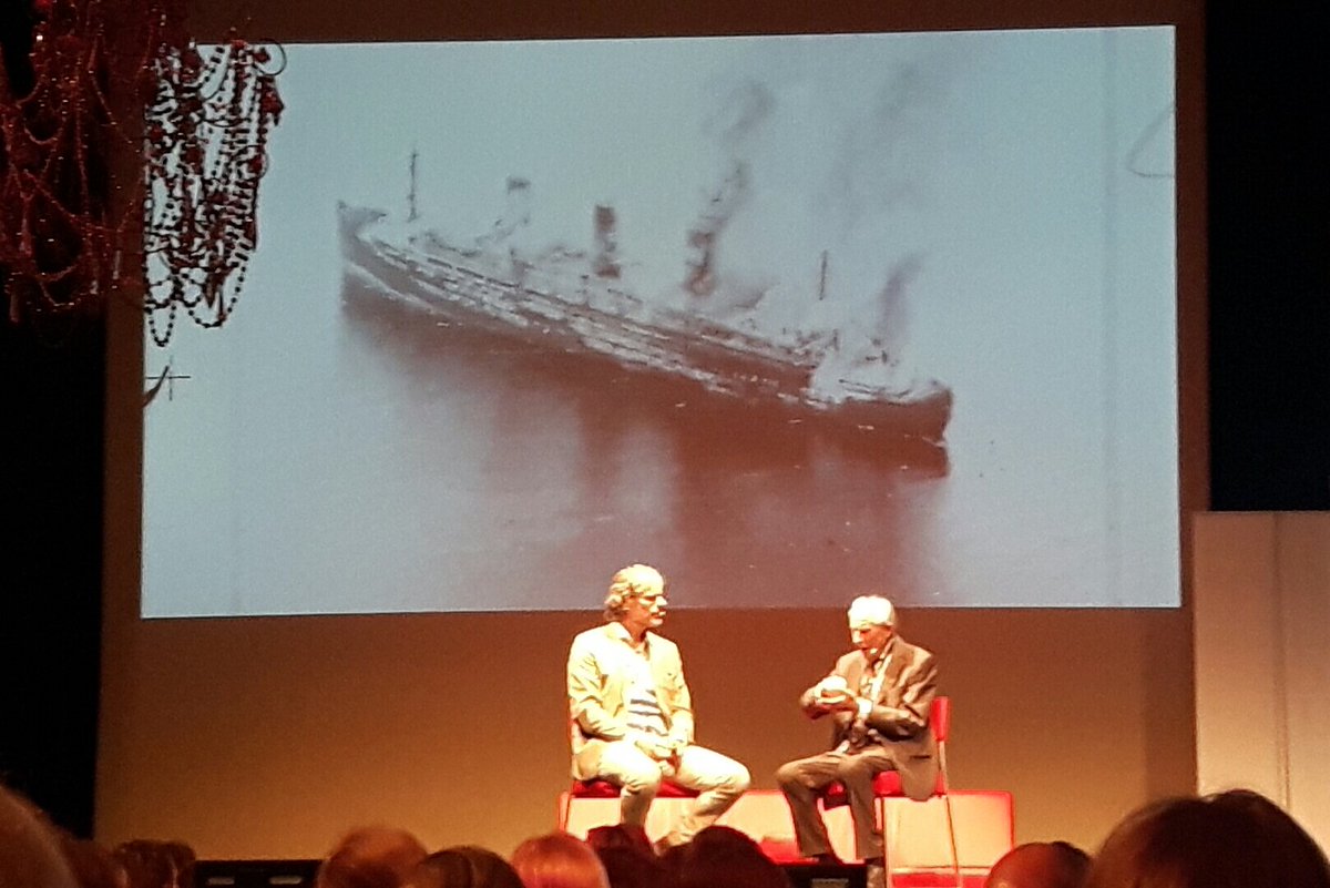 Plukker's tweet photo. "Pak zelf het hef, wacht niet tot het naar je toe komt." @FrankKrake schreef een indrukwekkend boek over #WimAloserij, een prachtig & dapper man die 3 concentratiekampen en een scheepsramp overleefde. #libris2018 #uitgeverijachtbaan @mentholboek #delaatstegetuige https://t.co/2bUz8d07CO