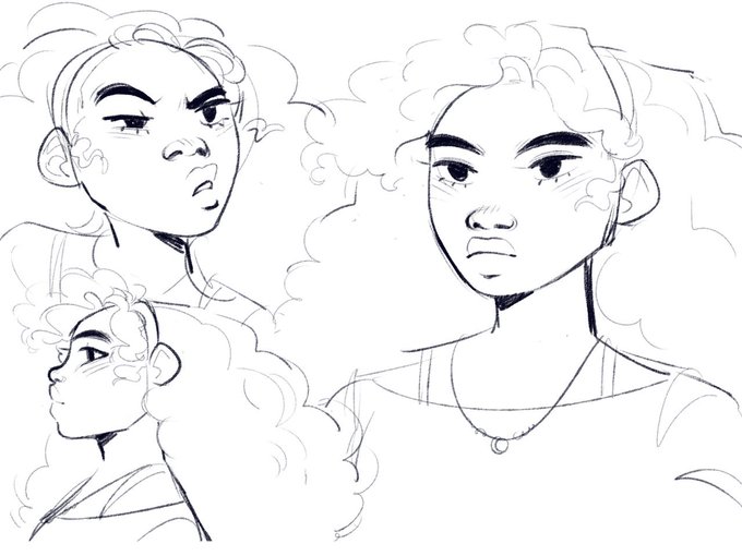 eurydice doodles from #hadestown from wayyy back in january 