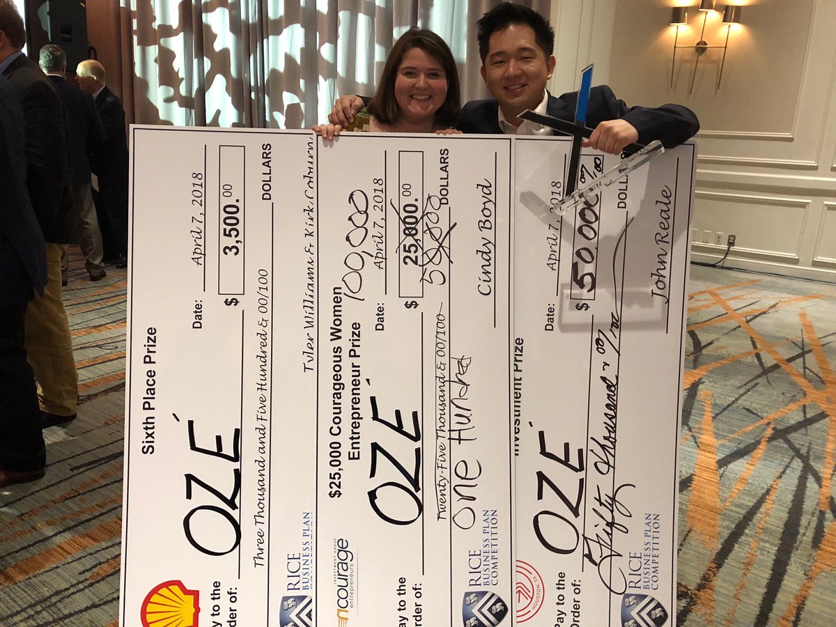 MITKuoSharper's tweet photo. Congrats to Legatum Fellows Meghan McCormick (@ozeguru) and Jonathan Ng (Iterative Scopes) for their big wins at this year's Rice Business Plan Competition!
@RBPC #RBPC2018 @MITSloan @EshipMIT https://t.co/TY3v9wMoSj