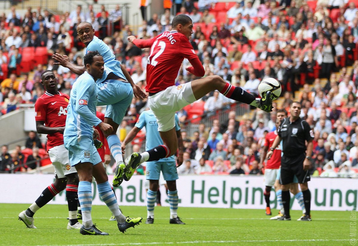 .<a href="/ChrisSmalling/">Chris Smalling</a> loves a goal against City! 😏
