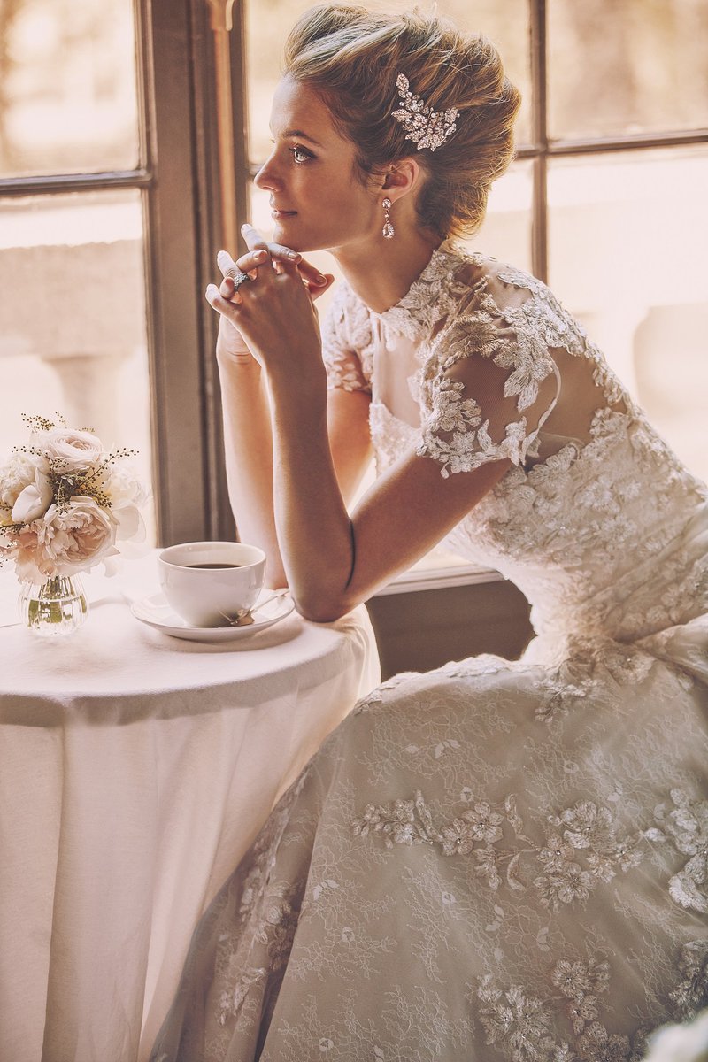 These stunning lace details ✨ Explore more gorgeous gowns from the #OlegCassini collection: bit.ly/2IEgrN6