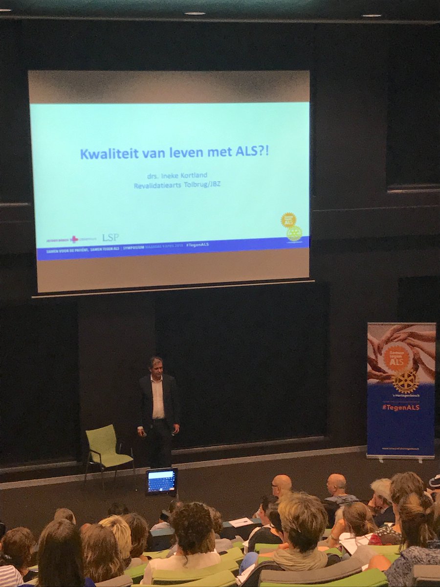 RotaryDB's tweet image. ALS symposium ‘Samen tegen ALS - Samen voor de patiënt’. Indrukwekkende verhalen van prof Jan Veldink, drs Ineke Kortland, dr Inez de Greef, Reny &amp;amp; Jennifer Kohinor @JBZDenBosch.