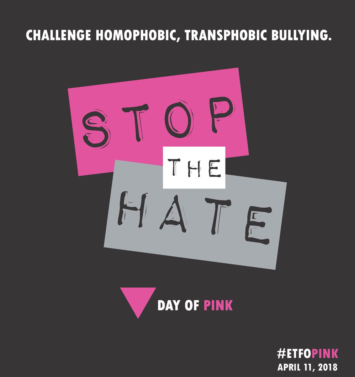 ETFOeducators's tweet photo. Just a reminder that Wednesday is #DayofPink. You'll find an #ETFO resource list &amp; Voice articles supporting this important day on our website here: https://t.co/b72mKlNlXs #ETFOpink https://t.co/CFM7tmKDfy