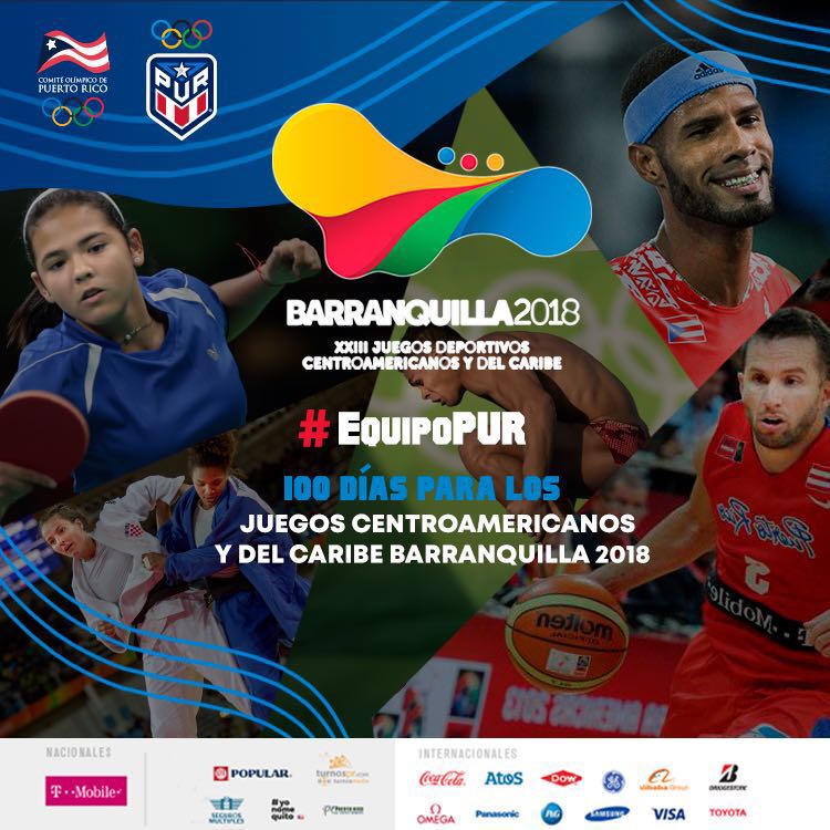 A 100 días de los Juegos Centroamericanos y del Caribe, Barranquilla 2018. #JudoBoricua #JudoPUR #EquipoPUR #2018NuestroAño 🇵🇷💪🏾🥋🥇🥈🥉