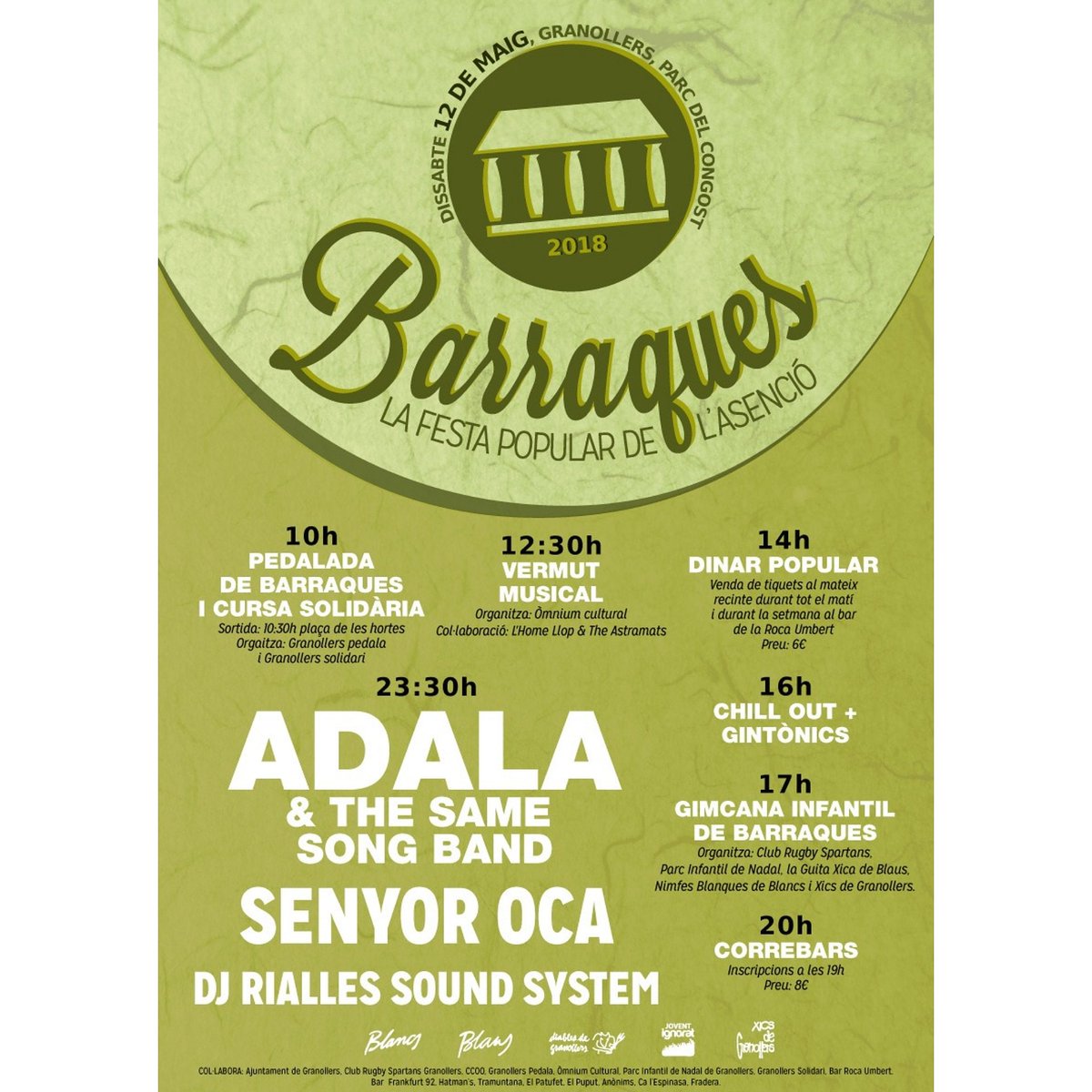 barraquesgrn's tweet photo. ❗❗Ja tenim la PROGRAMACIÓ de les Barraques de Granollers 2018. 
En les properes setmanes us anirem informant de totes les activitats programades i més! 
Ens veiem el 12 de maig al Parc del Congost! 

#Granollers #BarraquesGranollers https://t.co/oxH21tmXrl