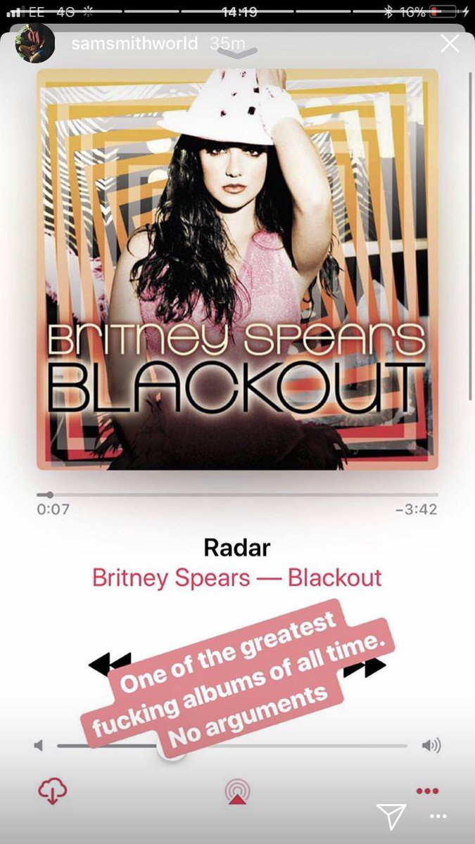 Pop Crave On Twitter Sam Smith Praises Blackout By Britney Spears One Of The Greatest F Cking Albums Of All Time No Arguments