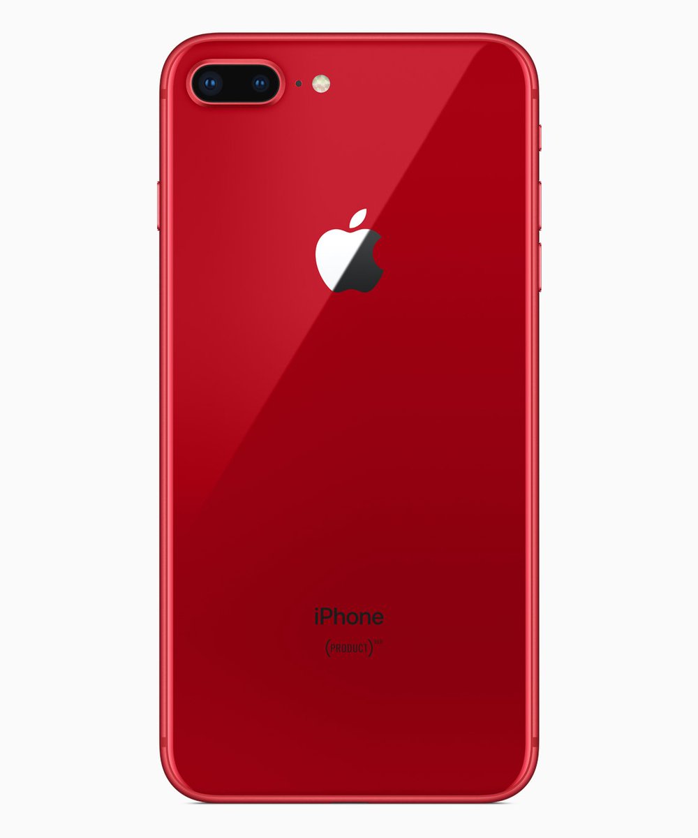 ijustine's tweet photo. New red iPhone! Available Friday!! IT HAS A BLACK FRONT!!!!!!! https://t.co/ZAYIEFtj4X