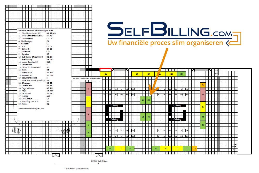Ook dit jaar zijn wij te vinden op het <a href="/factuurcongres/">Factuurcongres</a> 2018. Kom bij onze stand alles te weten over de voordelen van self billing. Graag ontmoeten we u 18 april in Nieuwegein! #factuurcongres2018 #selfbilling