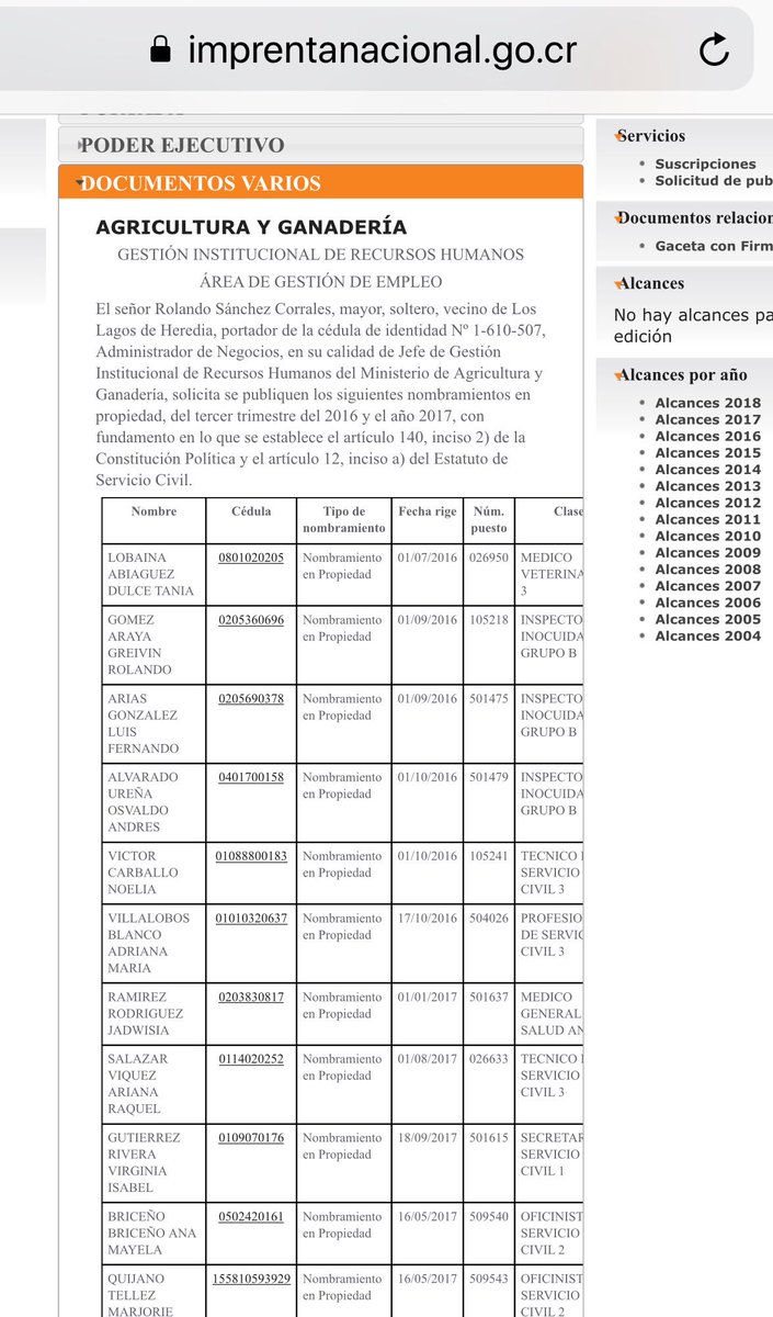 marcar71's tweet photo. 179 nombramientos en propiedad entre finales del 2016 y el año 2017 en el Ministerio de Agricultura. ¿Dirán algo de esto los medios porristas? #MapadeObras 😳😳💸💸
https://t.co/mQQhL0ZxbK https://t.co/C5tCN38LGk