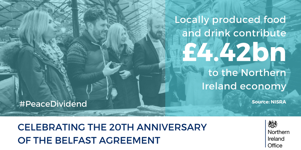 NIOgov's tweet photo. From Fermanagh Black Bacon, to Lough Neagh's Wild Eels, from new season #Comberspuds to delicious Doughzy Donuts, NI’s tasty treats are hard to beat! #PeaceDividend #GFA20
@HospUlster @BlackBaconCo @Food_NI @IndieFude @LoughNeaghEels @daera_ni @UFUHQ @doughzydonuts @FoodNIHour https://t.co/XYbYfjkrZe