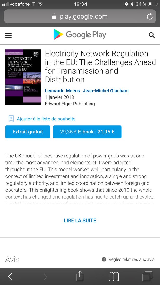 JMGlachant's tweet photo. Get my book with @LeonardoMeeus

‘’Electricity Network Regulation in the EU: The Challenges Ahead for Transmission &amp; Distribution’’’’

Very fast &amp; very cheap: 
an e-book for €21.05

On: https://t.co/jRZPsgmanp https://t.co/uK5V6yub5z