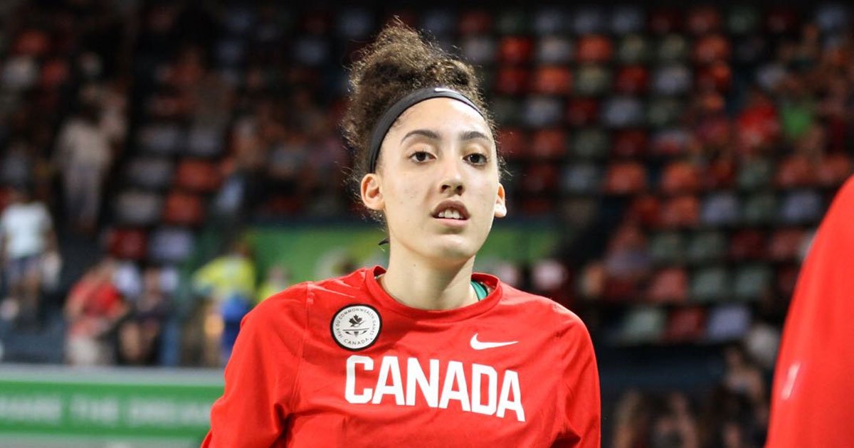 CANADA 🇨🇦 DEFEATS MOZAMBIQUE 🇲🇿 TO ADVANCE TO SEMIFINALS AT COMMONWEALTH GAMES. Read more: bit.ly/2H86bzu #WeAreTeamCanada #GC2018 (📸: Basketball England/5or6.co.uk)