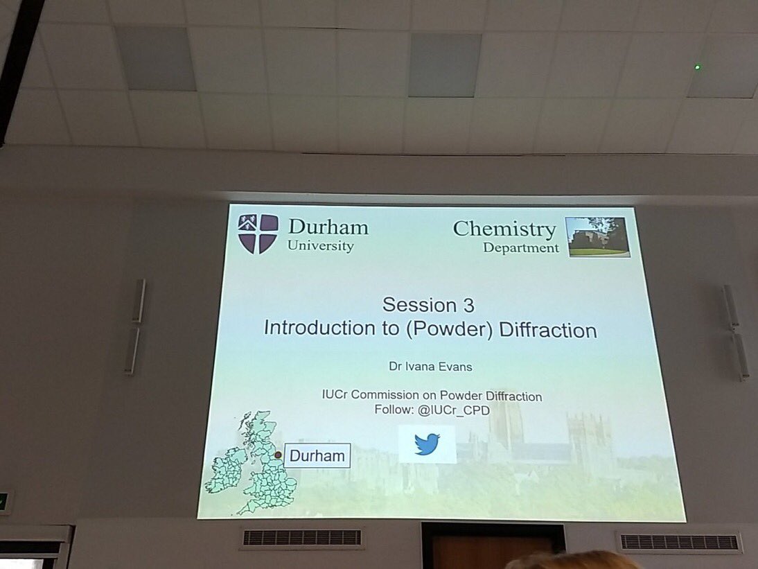 IUCr_CPD's tweet image. From an intro to #PowderDiffraction to demystifying non-linear least squares in a morning, then working hard on computer exercises in the afternoon at #PDRR_Durham 2018.
@durham_uni @DurhamChemistry