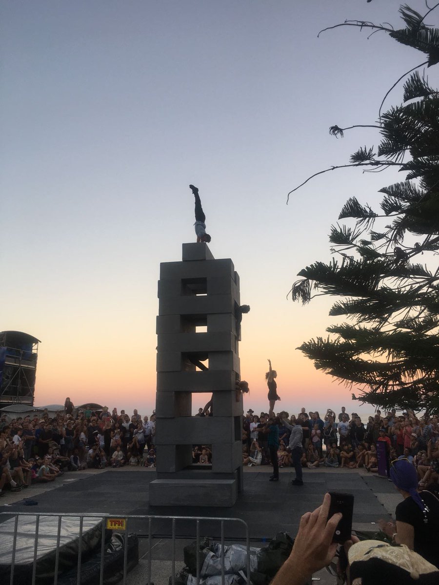 MotionhouseDT's tweet photo. Some pics from the first performances of BLOCK with @NoFitState @Festival_2018 at Surfer's Paradise, Gold Coast. If you missed it, you can catch it again tomorrow at 5pm. #Festival2018 https://t.co/Tn61g93jeT