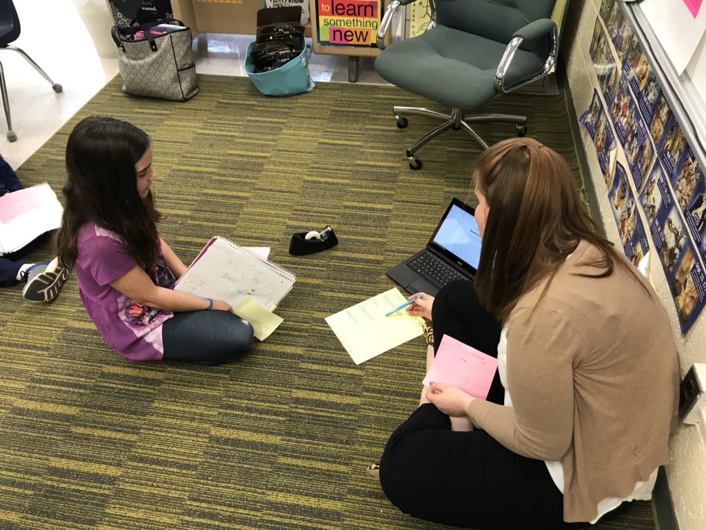 Love this idea for setting writing goals based off Ss preassessement! When Ss have trouble choosing their goal - give them guiding questions! #bravobburg  <a href="/JSerravallo/">Jennifer Serravallo</a>