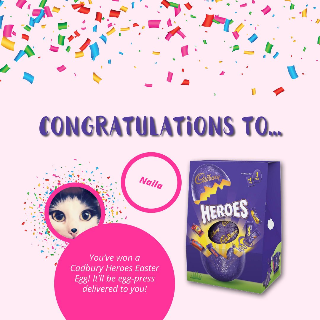 WeAreHullabaloo's tweet photo. CONGRATULATIONS TO OUR LUCKY WINNERS! 🎉🍫We’ll be contacting you shortly! Thank you so much to egg-ryone who took part 🎉🎉🎉
#winners #announcement #monday #competition #prizedraw #staytuned #congratulations #lucky #chocolate #eggs #easter #eastereggs #cadbury #design #studio https://t.co/Hs4yat4Q1s