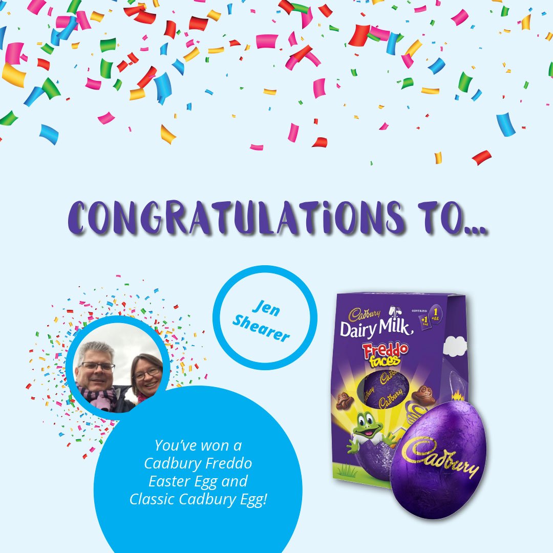 WeAreHullabaloo's tweet photo. CONGRATULATIONS TO OUR LUCKY WINNERS! 🎉🍫We’ll be contacting you shortly! Thank you so much to egg-ryone who took part 🎉🎉🎉
#winners #announcement #monday #competition #prizedraw #staytuned #congratulations #lucky #chocolate #eggs #easter #eastereggs #cadbury #design #studio https://t.co/Hs4yat4Q1s