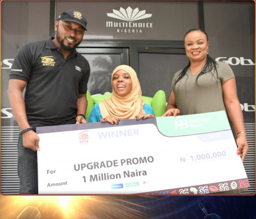 GOtvNg's tweet photo. A big congrats to Ms. Jumai Abdullahi, a proud winner of a #BBHOHCHAIR  and 1 Million Naira. You too can win big by upgrading to GOtv MAX &amp; pay 2 months subscription upfront. #BBNaija #ItPaysToUpgrade #BBDoubleWahala https://t.co/TOW7epLWwc