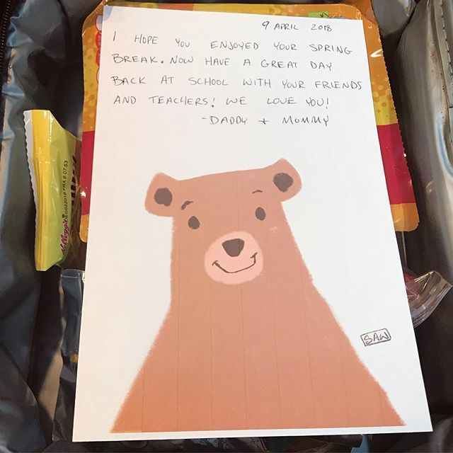 ShaneCreates's tweet photo. A friendly bear 🐻. In case you can’t tell, I am still experimenting with different brushes and techniques in #procreate in the #ipad. Having fun with it. •
#bear #lunchbox #lunchboxnote #lunchboxnotes #lunchbox_notes #dadlife #mumlife #parentlife #de… https://t.co/2SIi5P3NdQ https://t.co/HJkf9V1GcT