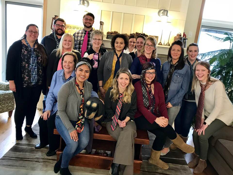 LincolnCAC's tweet photo. We #TieOne wearing our ugly ties because nothing is uglier than child abuse. #PledgeToProtect https://t.co/8oFqkeL85S