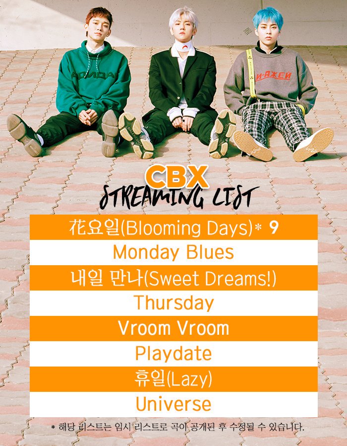 EXOconduct_0408's tweet photo. #첸백시의귀환
첸백시 권장 스밍리스트입니다. 4월 10일 오후 6시에 음원이 공개되면 이 리스트대로 스밍돌려주세요. https://t.co/3zKS4ZifLP
